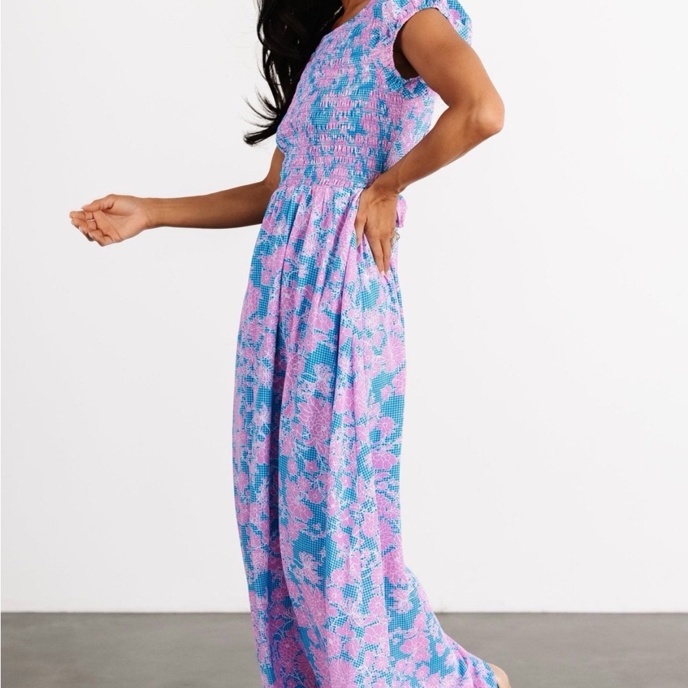 Baltic born Tabitha Pink and Blue Maxi Dress L